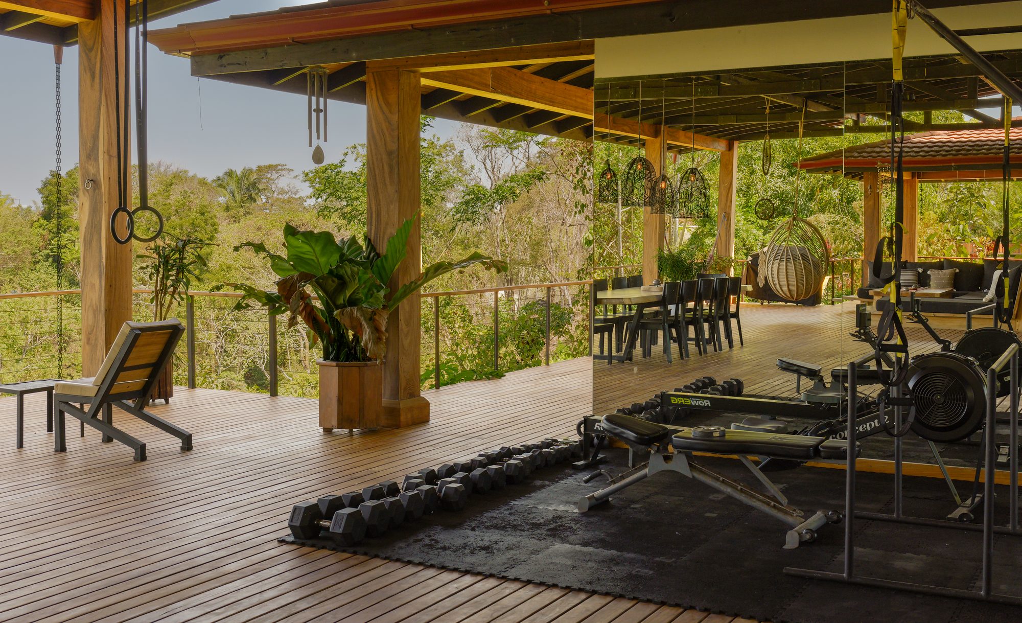 Home gym at Tanit Villa